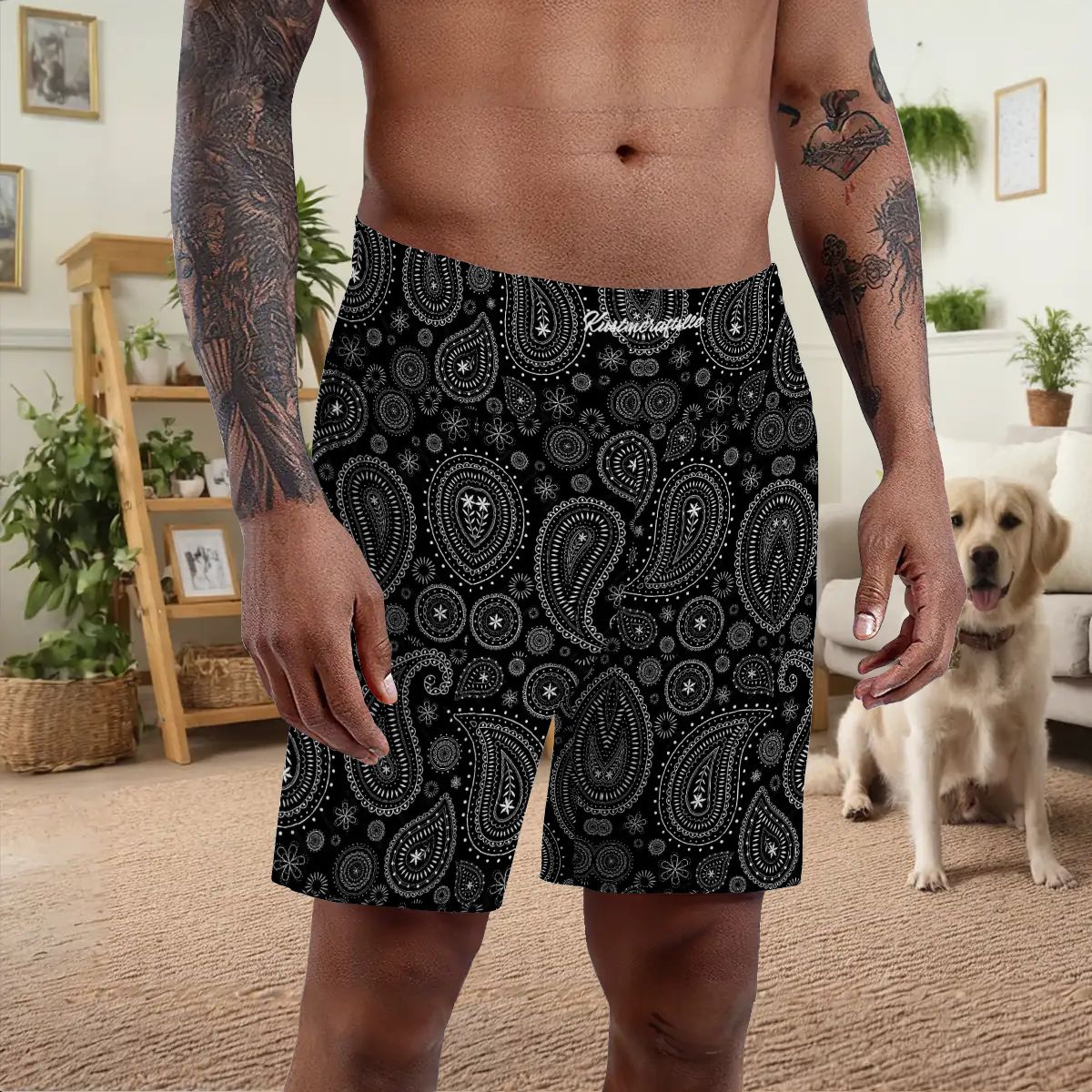 Men's Knee-Length Pajama Shorts