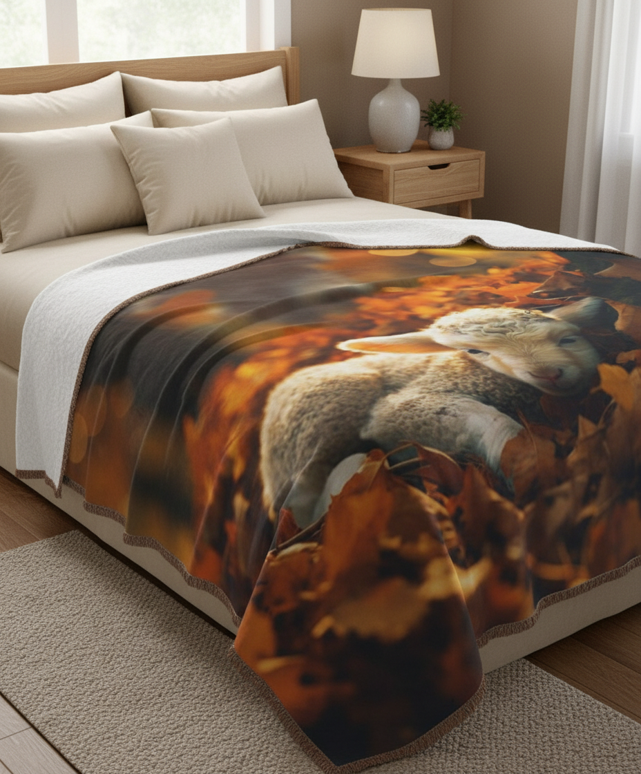 Lamb Of God - Fleece Sherpa Blanket