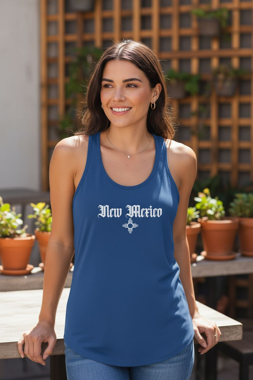 New Mexico Womens Racerback Tank Top