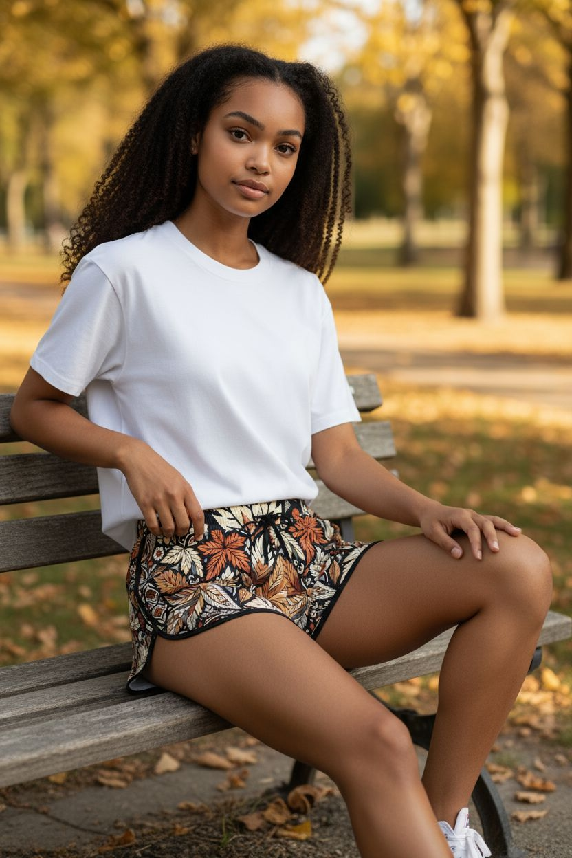 Autumn Leaf Relaxed Shorts